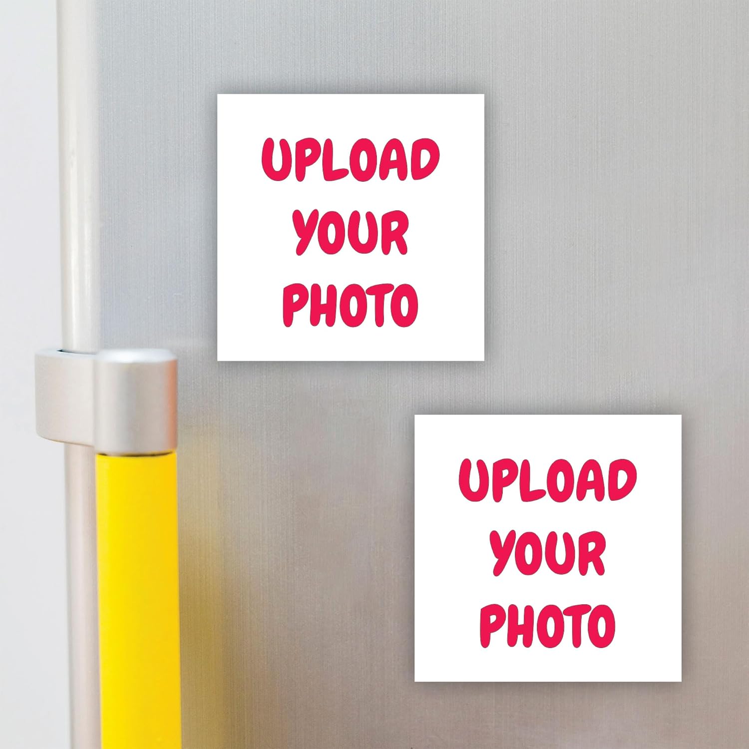 Custom Photo Fridge Magnet, Acrylic, 3 x 3 Inch, 3mm Thick (Set of 2)