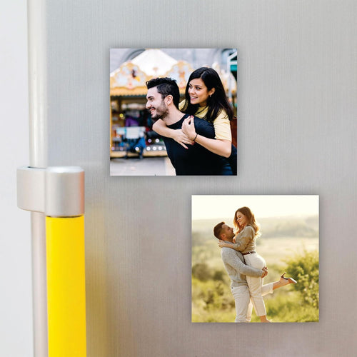 Custom Photo Fridge Magnet, Acrylic, 3 x 3 Inch, 3mm Thick (Set of 2)