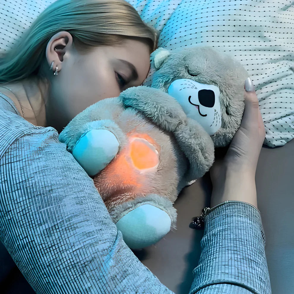 Breathing Teddy Bear with Lights, Sounds & Heartbeat Effect