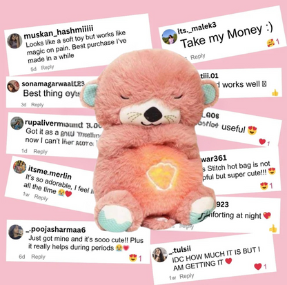 Breathing Teddy Bear with Lights, Sounds & Heartbeat Effect