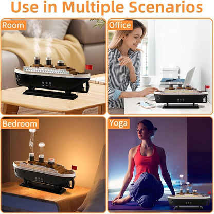 Titanic ship humidifier with remote