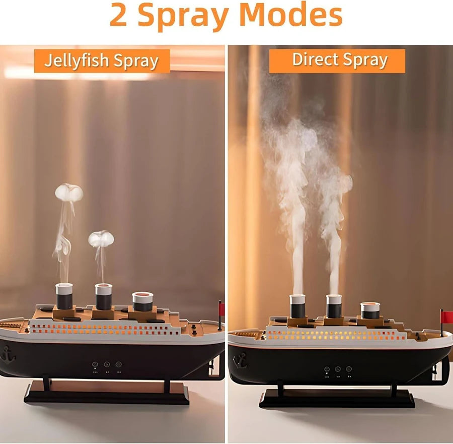 Titanic ship humidifier with remote