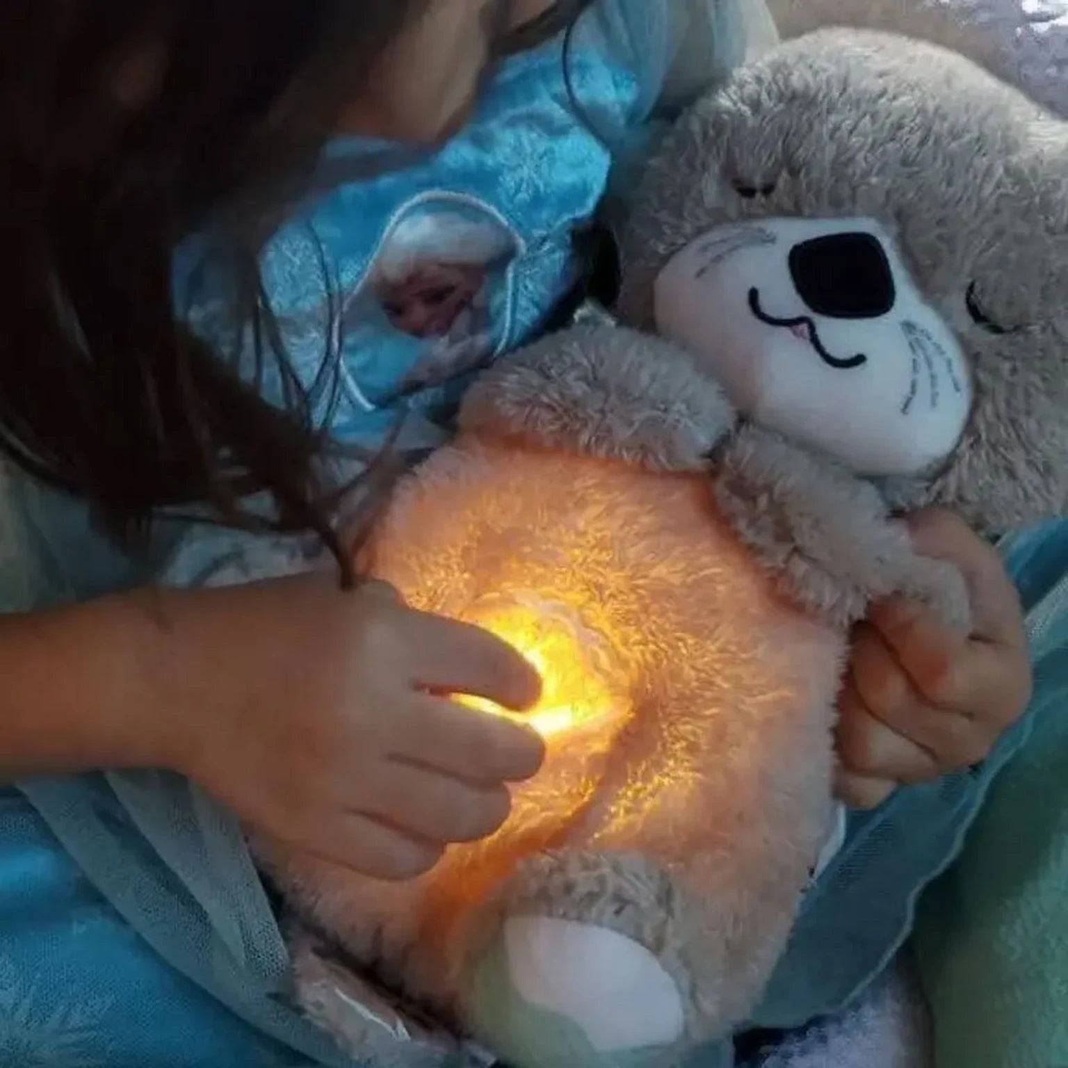 Breathing Teddy Bear with Lights, Sounds & Heartbeat Effect
